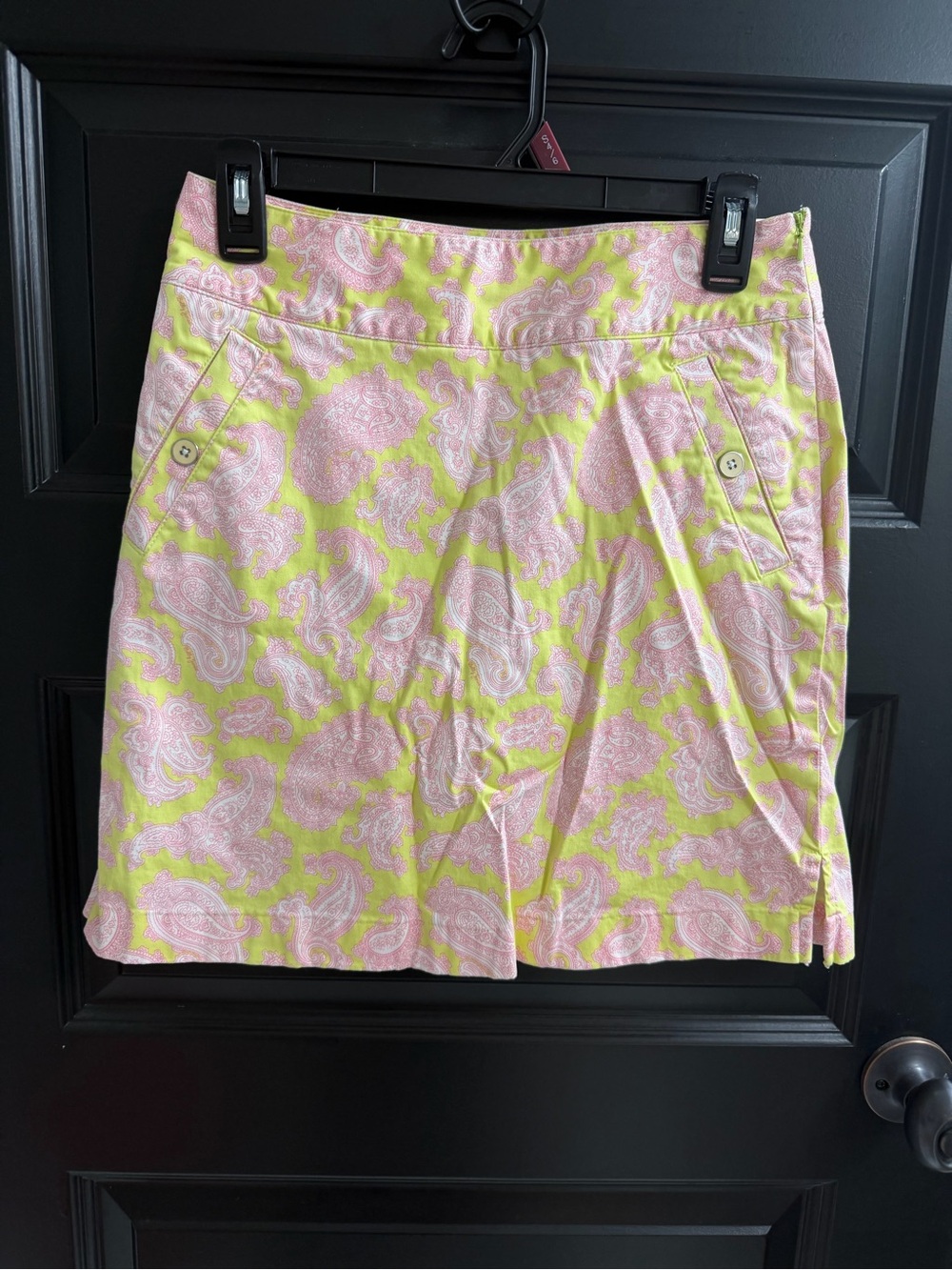 Bobby Jones Pink Green Paisley Golf Skort Size 2